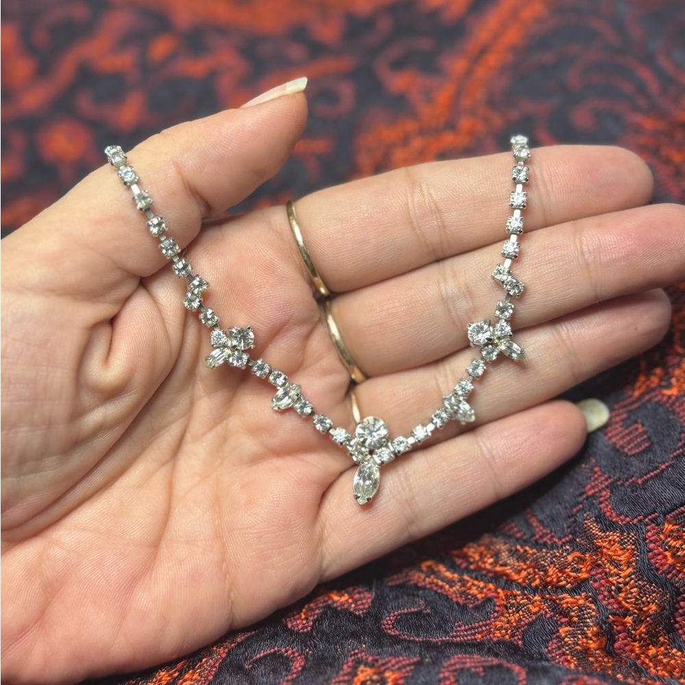 Alain Silver Gemstone Necklace with Floral Pendant
